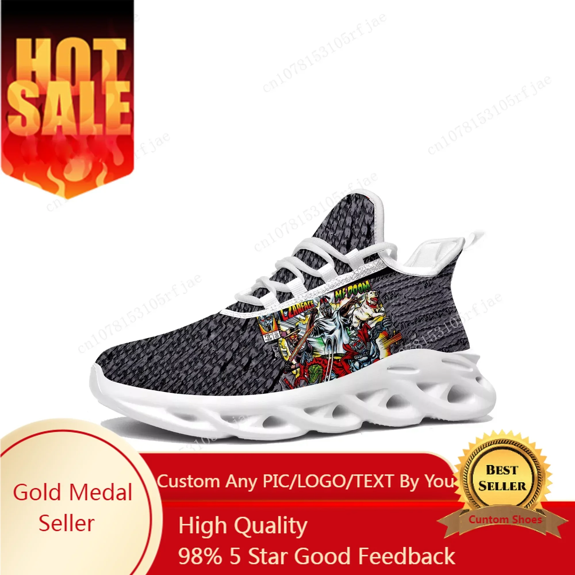 Women Shoes Sneakers - MF Doom Flats Sneakers Mens Womens