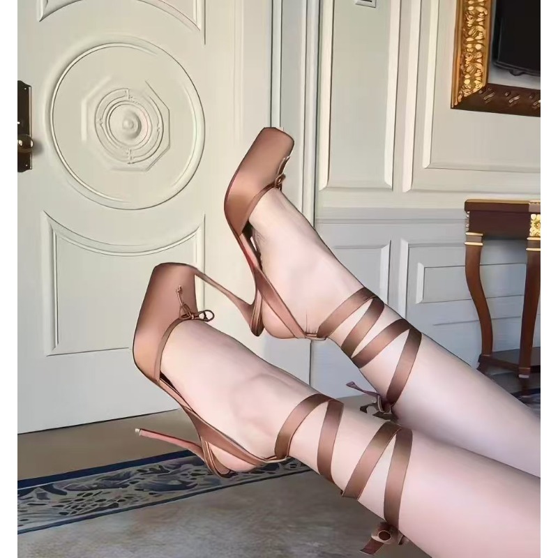 Red High-heeled Shoes, Women's - огляд і ціна Ankle Strap Heels