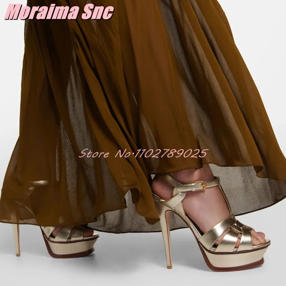 Platform Waeve T-strap Square  - огляд і ціна Ankle Strap Heels