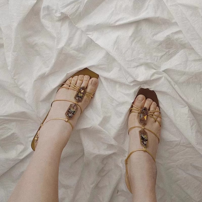 Golden Bling Egypt Rhinestone  - огляд і ціна Women Shoes Egypt
