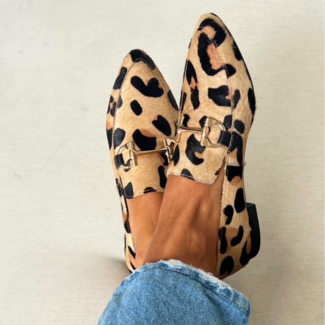 Large Size 40-43 Leopard Print - огляд і ціна Square Toe Mule