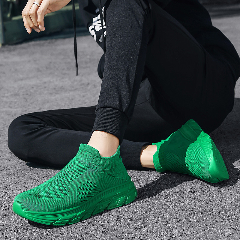 Fashion Green Men Sock Sneaker - огляд і ціна Women Shoes Qc