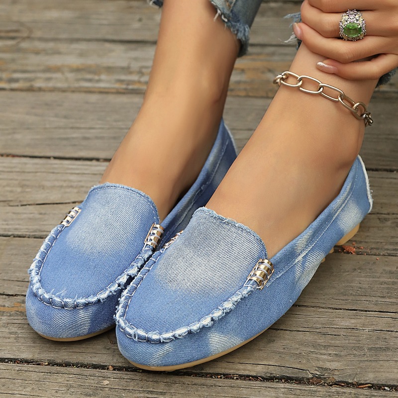 Fashion Light Blue Denim Mocca - огляд і ціна Women Shoes Loafers