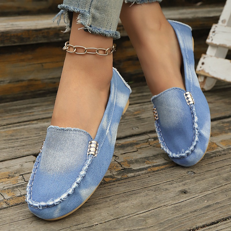 Fashion Light Blue Denim Mocca - огляд і ціна Women Shoes Loafers