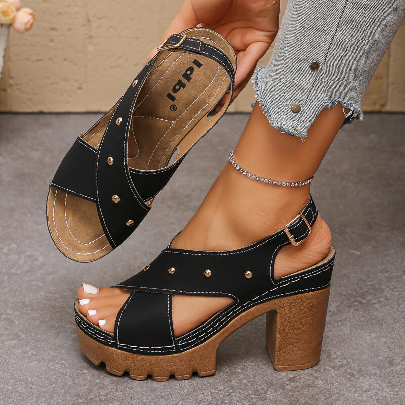 Vintage Super High Heel Cross  - огляд і ціна Ankle Strap Heels