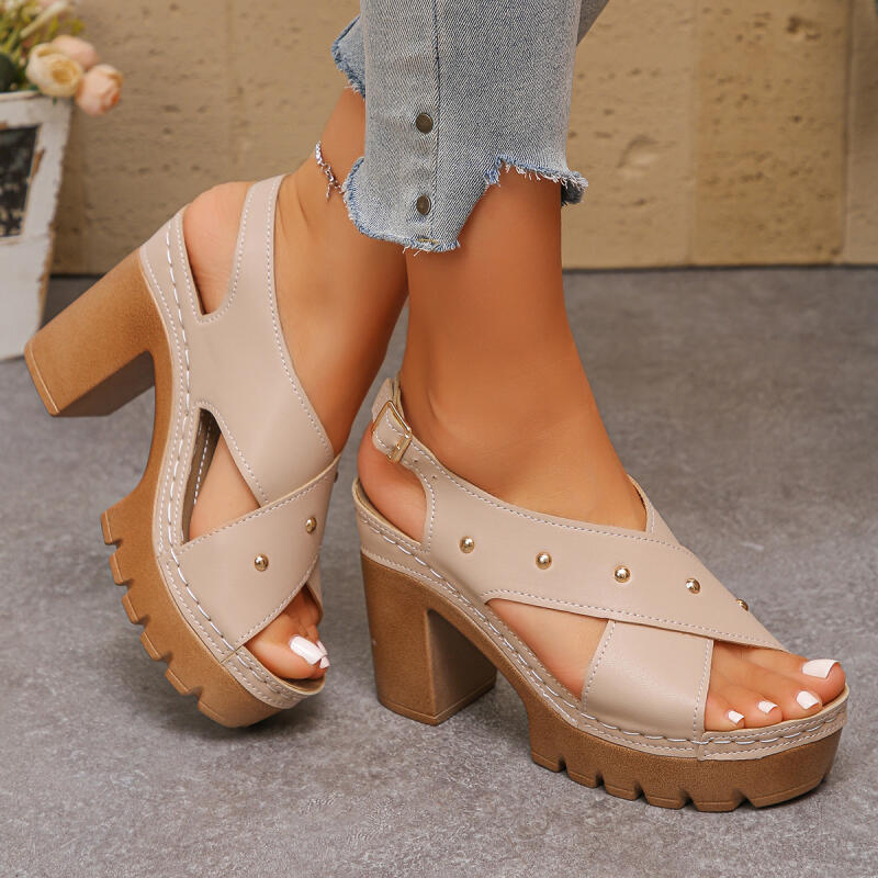 Vintage Super High Heel Cross  - огляд і ціна Ankle Strap Heels